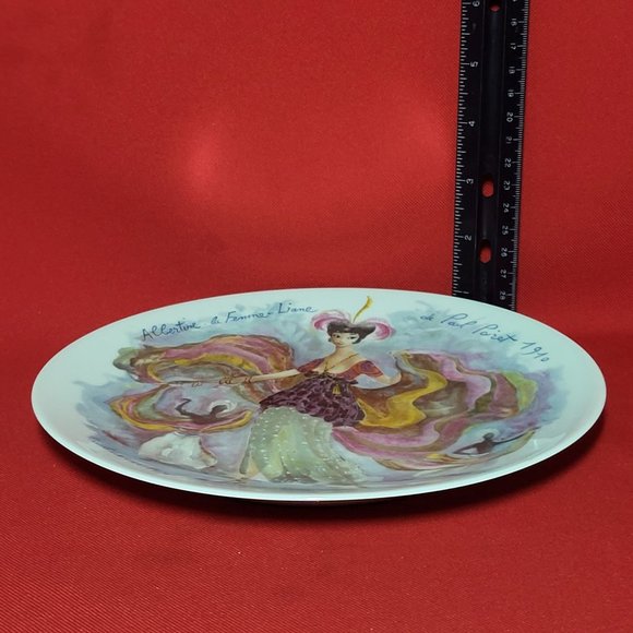 VTG 1976 D’Arceau Limoges Collectors Plate Albertine la Femme Liane  de Paul Pai - Picture 8 of 10